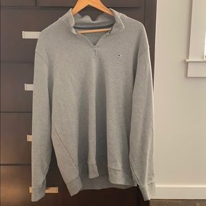 NWOT Vineyard Vines Gray Quarter Zip
